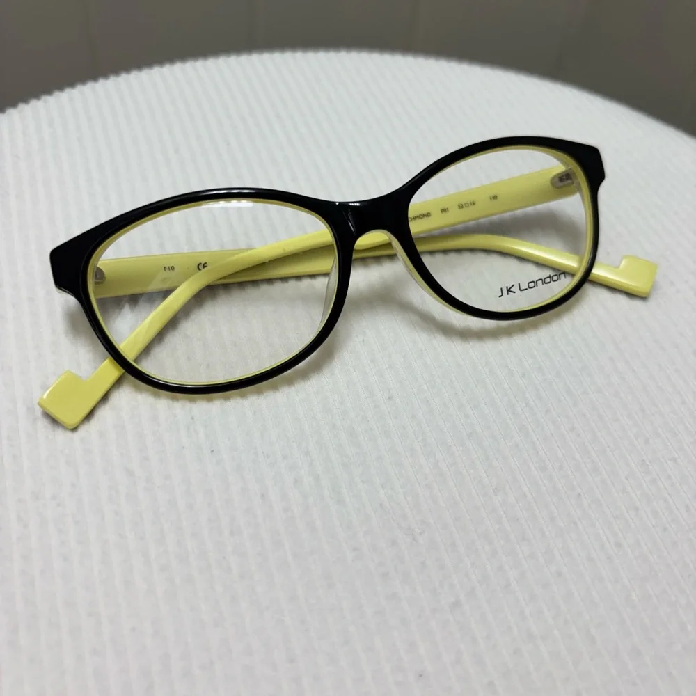 New J K London Frames Yellow and Black